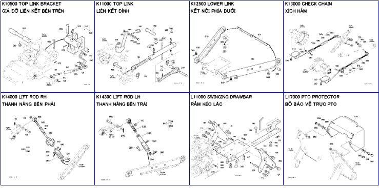 KẾT NỐI 3 ĐIỂM/ ĐÒN / MÓC KÉO